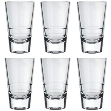 Imagem de Kit 6 Copos de Doses 100ml Caninhas Nadir Copinhos Shot Pinga de Vidro Cachaças Aperitivos