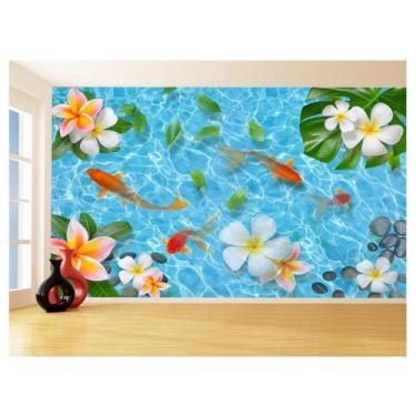 Imagem de Papel Para Piso De Porcelanato Liquido Água 3,5M Flr09 - Você Decora