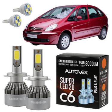 Imagem de Lâmpada Farol Baixo LED H7 Branca Citroen Xsara 1997 A 2000 - Autovex