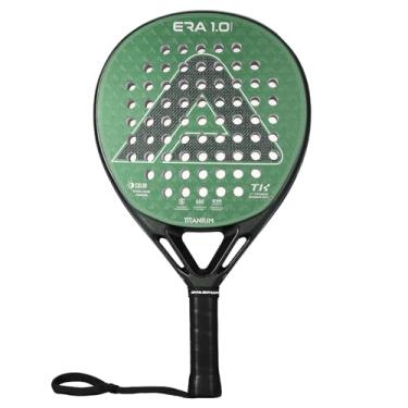 Imagem de AMASPORT Raquete de padel de titânio Era-1.0 2025 - 1ST Titanium Tech Paleta Padel, formato de diamante para potência explosiva, sistema antivibração, precisão aerodinâmica e rebote adaptável