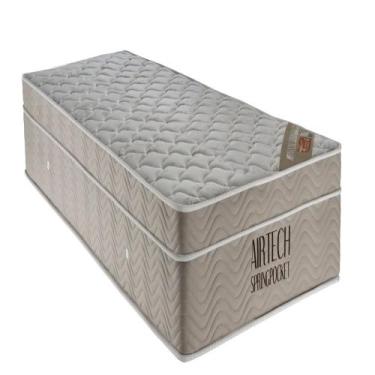 Imagem de Colchão Airtech Spring Pocket Solteiro 88x188x25 Ortobom, Bege