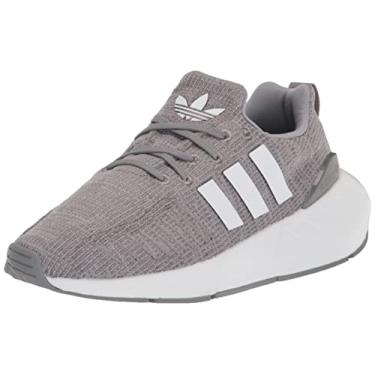 Imagem de adidas Originals Tênis unissex Baby Swift Run 22, Cinza três/branco/cinza quatro, 4 Toddler