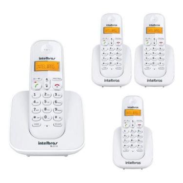 Imagem de Kit Telefone Sem Fio Ts 3110 + 3 Ramais Ts 3111 Br Intelbras