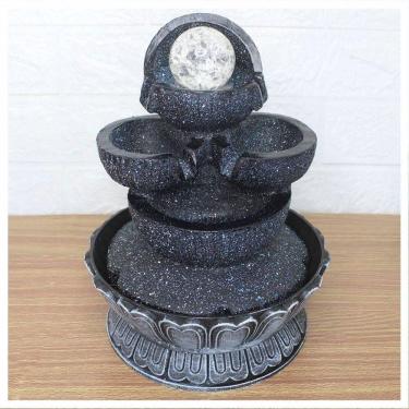 Imagem de Fonte De água Decorativa Cascata 4 Quedas Luz De Led Bivolt