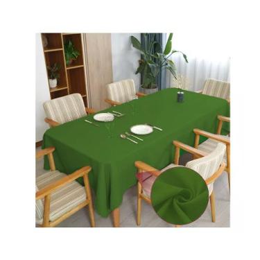 Imagem de Toalha de mesa tecido linho rustico para mesa de até 10 lugares - Conf