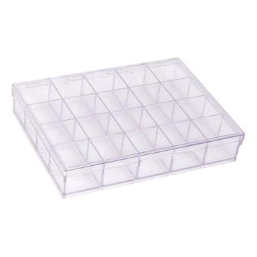 Imagem de Caixa Organizadora TRANSPARENTE 2 Divisória - 10330074 - MAXCRIL