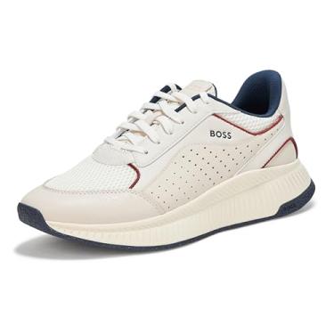 Imagem de BOSS Tênis de corrida feminino moderno com estrutura de malha, Creme de manteiga, 38