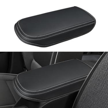 Imagem de INTGET Capa de console central para Chevy Trax 2024 2025 capa de apoio de braço de couro protetor de tampa do console central para acessórios Chevrolet Trax 2024 2025