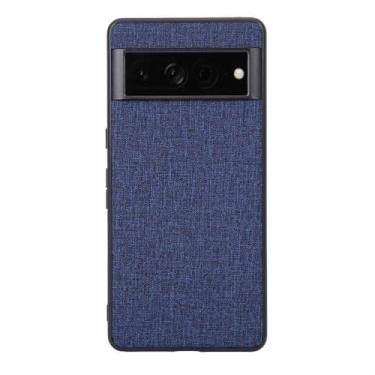 Imagem de Capas Compatível com Google Pixel 7 Pro,Design de padrão de tela,Pproteção completa de 360°,Pplástico macio,Proteção contra queda-Blue