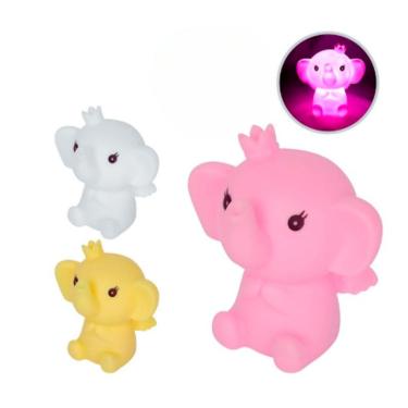 Imagem de Luminária Abajur Elefante Infantil Baby Mesa Decoração