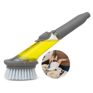 Imagem de Escova de Limpeza Multiuso Com Dispenser para Detergente Lava Louças c