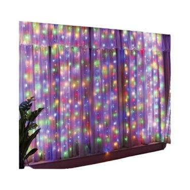Imagem de Luzes de Cortina USB 6/4/3M - 8 Modos - Ideal para Quarto, Casa e Árvo