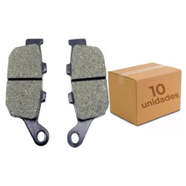 Imagem de Kit 10 Pastilhas Cb300 Sem Abs Cb500x Cb500f Cbr 250 Xj6 Spec Traseira