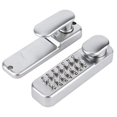 Imagem de lyrlody Trava de Porta Inteligente, Liga de Zinco Sem Chave, Segurança de Senha Personalizável, Adequada para o Portão da Casa, Entrada para Escritório Ao Ar Livre