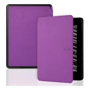 Imagem de Capa Para Kindle 11ª Geração 6” (Modelos 2022 e 2024 – C2V2L3 e RS23CV) – Auto Hibernação – Fechamento Magnético – Leve, Rígida e com Revestimento Interno em Microfibra (Roxo)