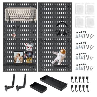 Imagem de Organizador de Parede Peg Board, Organização de Artesanato, Exibição de Enfeites & Armazenamento de Berçário, Eleve e organize seus jogos e escritório, Crie um espaço perfeitamente estruturado