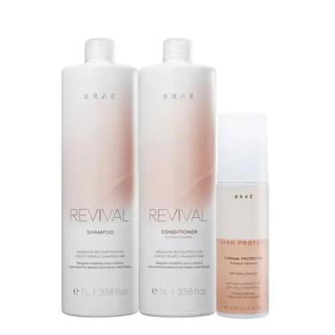 Imagem de Kit Braé High Protect Thermal Revival Salon (3 produtos) - BRAE