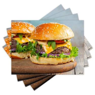 Imagem de Jogo Americano com 4 peças - Hambúrguer - 1712Jo - Allodi