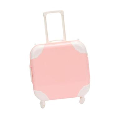 Imagem de oshhni Mini mala de boneca, mini mala de viagem, lembrancinha de festa, acessórios adoráveis ​​para casa de bonecas, pequena caixa de armazenamento de, Rosa