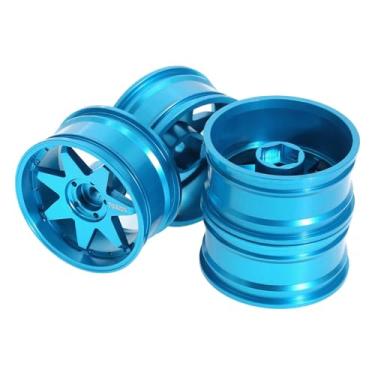 Imagem de Esquirla Jantes de carro RC em escala 1:10 Xy01 Peças de veículos de controle remoto Brinquedos RC Acessórios, Azul