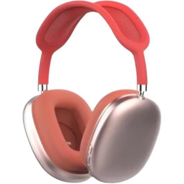 Imagem de Fone Bluetooth Estéreo Sem Fio com Rádio FM, SD Card, Aux, Microfone Integrado e Controle de Volume – Headphone Over-Ear Dobrável com Som Hi-Fi (Rosa)