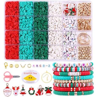 Imagem de Kit Clay Beads Wullgess Christmas 3500 unidades para fabricação de joi