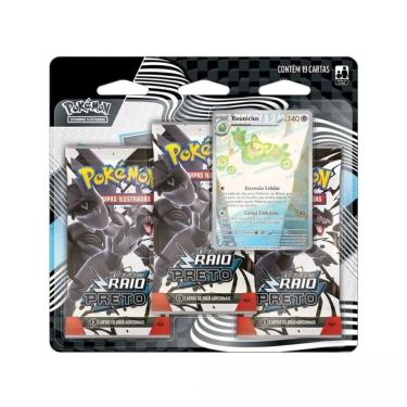Imagem de Pokémon Blister Triplo EV10.5 Raio Preto Reuniclus Copag
