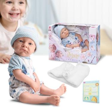 Imagem de Brinquedo Boneca Bebê Reborn Baby Premium Menino - Bambola