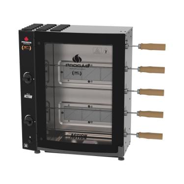 Imagem de Assador Rotativo 5 Espetos Infra Gás Prac05I Bivolt Progás