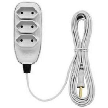 Imagem de Extensão Régua Elétrica Filtro De Linha Tripla 1,5M Reforçad