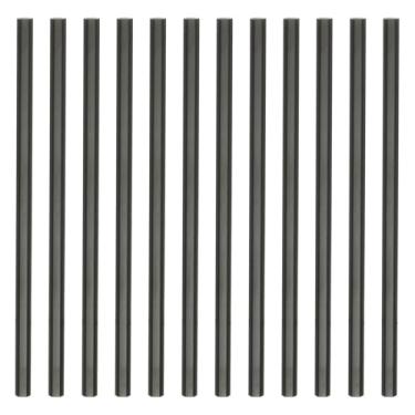 Imagem de PATIKIL Lápis HB, pacote com 12 lápis hexagonais grafite redondo de madeira fina de 7 mm para escritório, desenho, mão pequena, preta