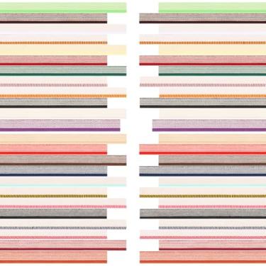 Imagem de Bandas para encadernação de livros, faixa de cabeça de livro de 30 cm, kit de encadernação de algodão colorido para encadernação de livros para iniciantes decoração de livros (24 cores)