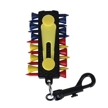 Imagem de LoveinDIY Suporte de suporte para camisetas de golfe Handy W 12 Tees 2 marcadores de bola Ferramenta de divisão