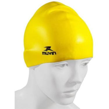 Imagem de Touca Natação em Silicone Standard - Muvin, Amarelo
