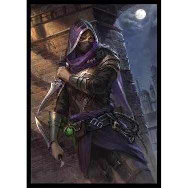 Imagem de Fantasy North - Eldragin Raithe - Assassin at Dusk - 100 capas de cartas TCG foscas texturizadas - serve para Pokémon Magic MTG Commander e outros jogos de cartas - Mangas de baralho