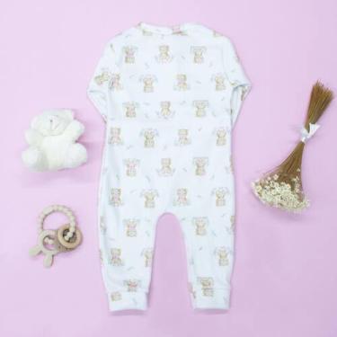 Imagem de Macacão Soft com Zíper Bebê Confortável e Prático para Noites Tranquil