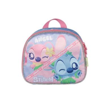 Imagem de Lancheira Stitch Térmica Infantil Meninas Escolar Passeio, Roxo