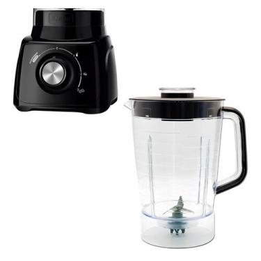 Imagem de Jarra Copo Liquidificador Compatível Mondial Turbo Power L-99 Preto - 