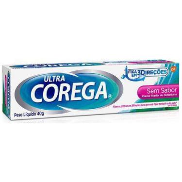 Imagem de Corega Ultra Creme Fixador Sem Sabor Com 40G