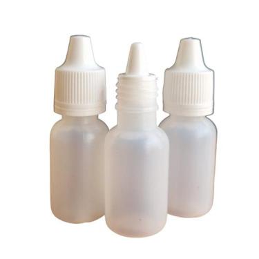 Imagem de Frasco Plástico de 10ml com Conta-Gotas e Tampa Lacre Branca - SunCris
