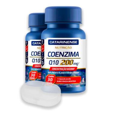 Imagem de Kit 2 Coenzima Q10 200mg Catarinense 30 Cápsulas + Porta Cápsulas