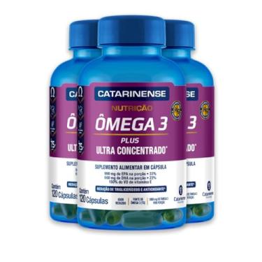 Imagem de Kit 3 Ômega 3 Plus Ultra Concentrado Catarinense 120 Cápsulas