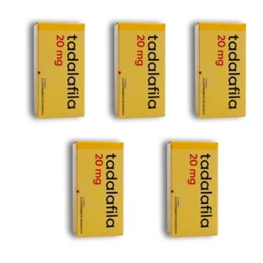 Imagem de 5 Caixas TADALA 20mg C I M E D Efeito Prolongado Ereção Maxíma Performance Masculina