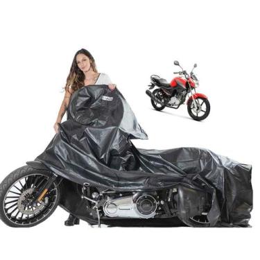 Imagem de Capa Protetora Moto Yamaha Factor 150 Sol Chuva Forrada - kahawai