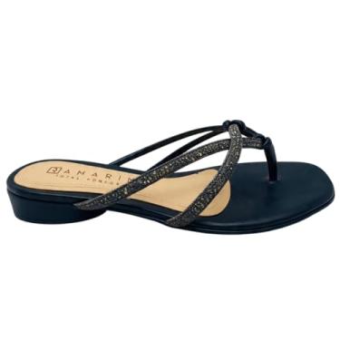 Imagem de Rasteirinha Feminina Ramarim 2423206 Bico Quadrado (PRETO, BR, Adulto, Numérico, 36)