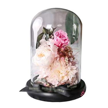 Imagem de WYUYIWH Flor artificial, flor eterna, cravo, preservada, caixa de presente, rosa, aniversário, mãe, ancião, festival, criatividade, pequenos enfeites de presente (A)