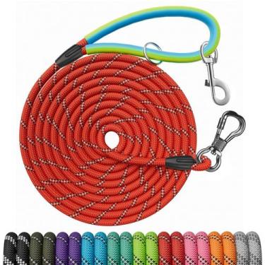 Imagem de Corda de nylon Leash NTR de 12 m com 2 ganchos giratórios, alça de bor
