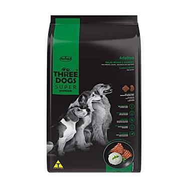 Imagem de Ração Three Dogs para Cães Adultos de Raças Médias e Grandes Sabor Carne