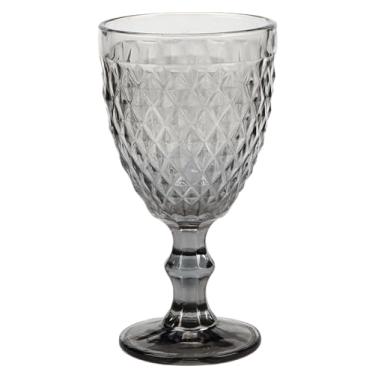 Imagem de JOGO TAÇA DE VIDRO AGATA CINZA 340ML 06 PCS - CM08