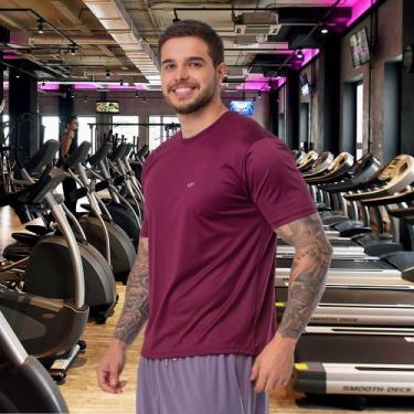 Imagem de Camiseta Plus Size Masculina Elite Dry Line Oficial, Vinho, EG4, Mascu